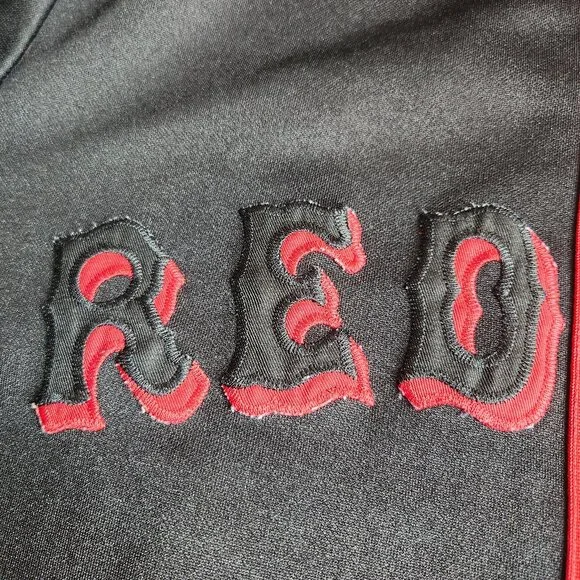 MLB Boston Red Sox Black Jersey L/XL 48 Majestic - Picture 8 of 10